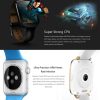 Zeblaze Crystal Bluetooth 4.0 Waterproof IP67 Fitness Tracker Smart Watch for iOS / Android, Support Pedometer Sleep Monitor Call Reminder Anti-lost Remote Camera (White) - Image 9