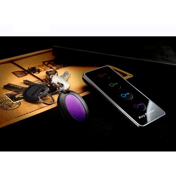 Lenuo Smart Remote Wireless Key Finder with LED Flashlight, 1 RF Transmitter and 4 Receivers (Black) - Image 8