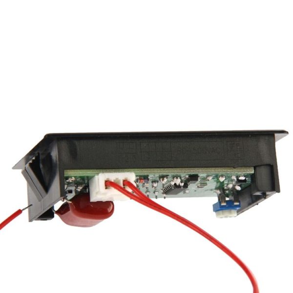 V85 2 Wires 75-300V AC LED Digital Display Voltmeter (Black) - Image 4