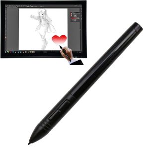 Huion P801 Rechargeable Digital Pen Stylus Mouse Digitizer Pen for Huion Graphics Tablet (Black)