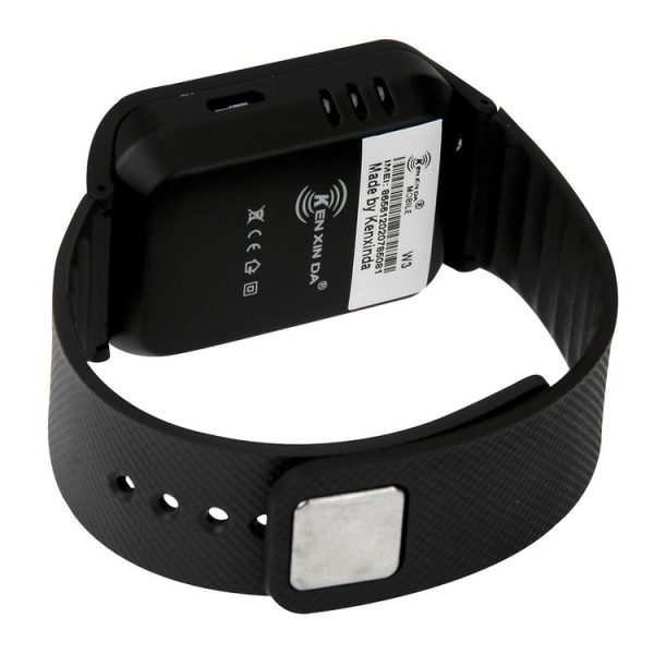 KEN XIN DA W3 Smart Watch Phone, 1.44 inch QCIF Touch Screen, Support Bluetooth, FM Radio, MP4, Digital Camera, GSM (Black) - Image 5