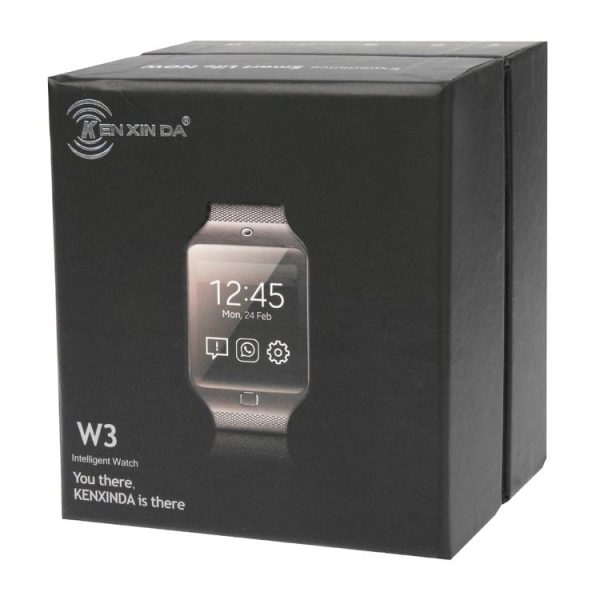KEN XIN DA W3 Smart Watch Phone, 1.44 inch QCIF Touch Screen, Support Bluetooth, FM Radio, MP4, Digital Camera, GSM (Black) - Image 8