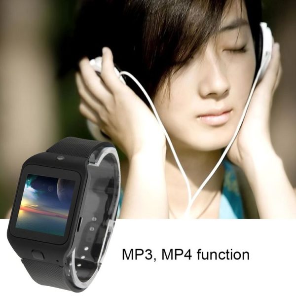 KEN XIN DA W3 Smart Watch Phone, 1.44 inch QCIF Touch Screen, Support Bluetooth, FM Radio, MP4, Digital Camera, GSM (Black) - Image 9