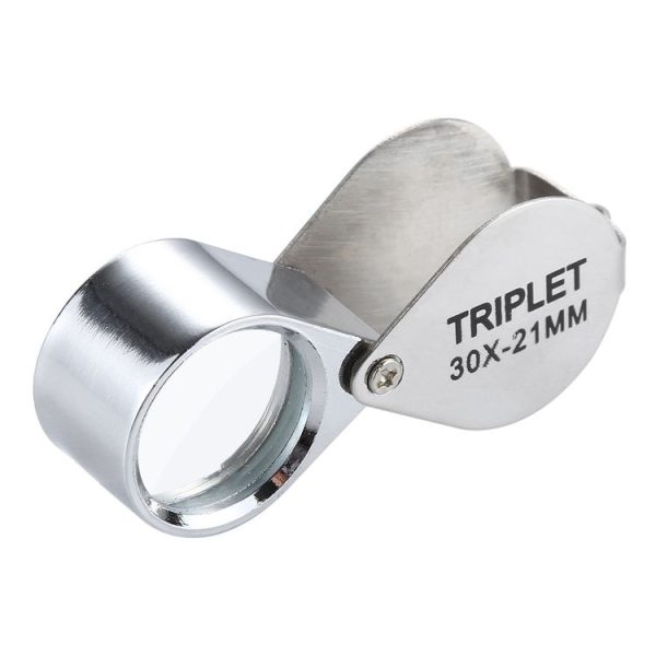 Mini Portable 30X Jewelry Magnifier (Silver) - Image 4