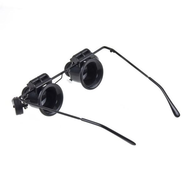 20X Glasses Type Watch Repair Loupe Magnifier with LED Light (Black) - Image 3