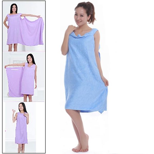 Magic Towel Bath Towel Clothes Beach Towel Dress for Adults, Size: 150 x 80cm (Blue) - Image 2