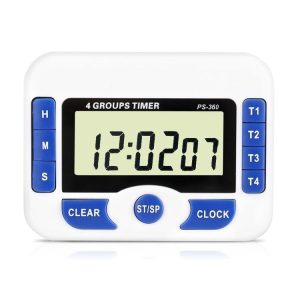PS-360 4 Groups Alarm Timer Digital Kitchen Countdown Clock
