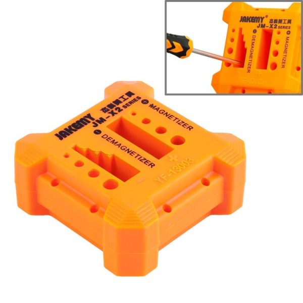 JAKEMY JM-X2 Magnetizer / Demagnetizer with Screwdriver Holes, Size: Medium