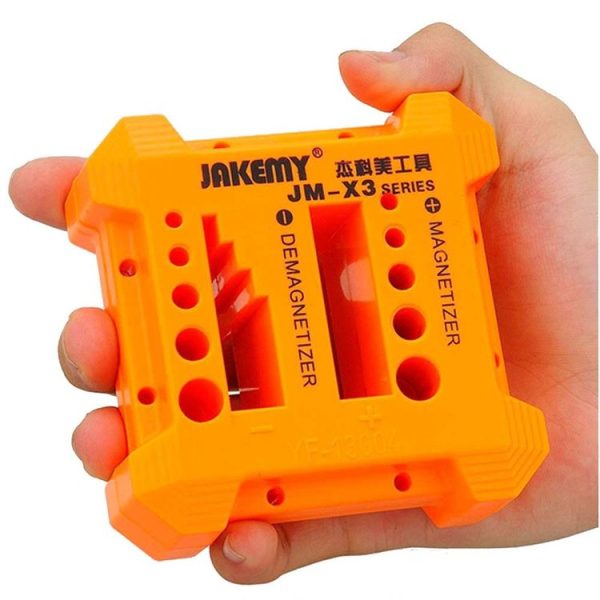 JAKEMY JM-X3 Magnetizer / Demagnetizer with Screwdriver Holes, Size: Large - Image 3
