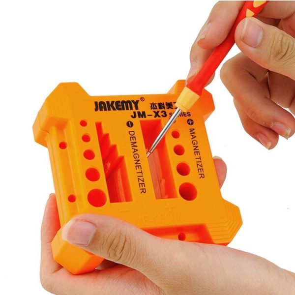 JAKEMY JM-X3 Magnetizer / Demagnetizer with Screwdriver Holes, Size: Large - Image 4