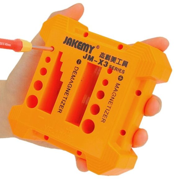 JAKEMY JM-X3 Magnetizer / Demagnetizer with Screwdriver Holes, Size: Large - Image 5