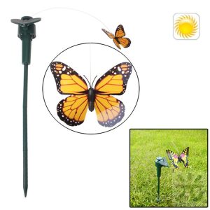 Lifelike Decorative Courtyard Garden Solar Flying Butterfly Toy (Random Color Delivery)