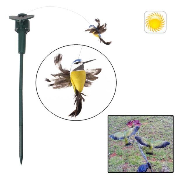Lifelike Decorative Garden Courtyard Solar Flying Bird Toy (Random Color Delivery) - Image 2