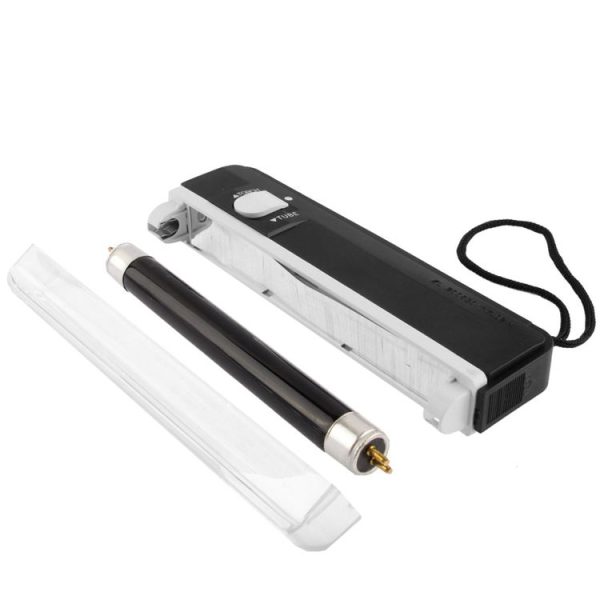 Handheld Blacklight UV Lamp & LED Flashlight, Verify Hidden Security Features On banknotes and Passport (Black) - Image 4