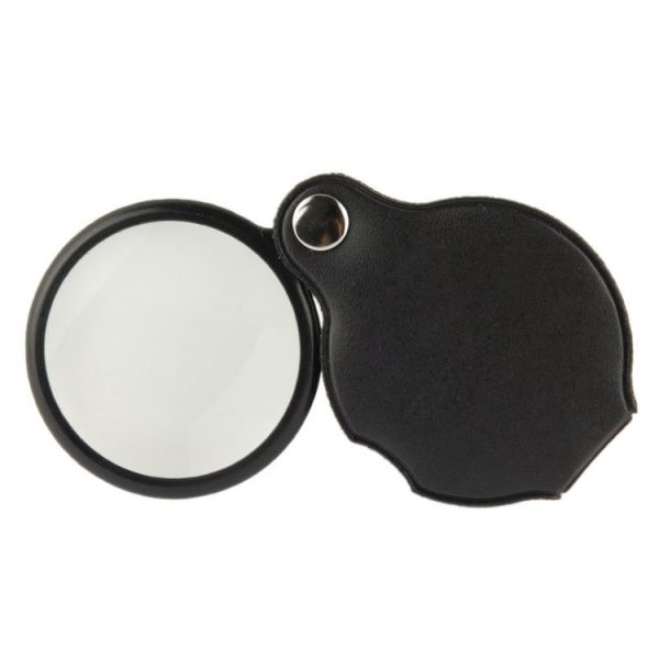 10 PCS 5X 50mm Magnifier Pocket Folding Magnifying Glass Loupe Pocket Spiegel (Black) - Image 3