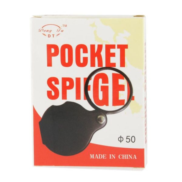 10 PCS 5X 50mm Magnifier Pocket Folding Magnifying Glass Loupe Pocket Spiegel (Black) - Image 6