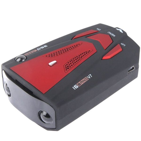High Performance 360 Degrees Full-Band Scanning Car Speed Testing System / Detector Radar, Built-in Russian Voice Broadcast (Black Red) - Image 3