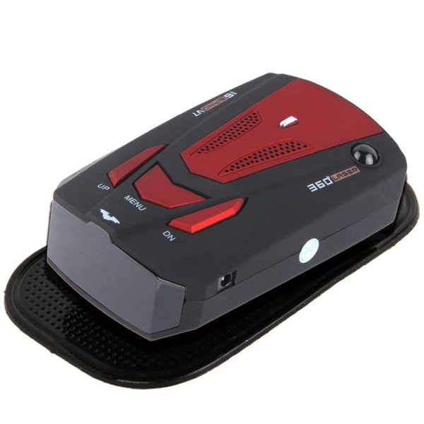 High Performance 360 Degrees Full-Band Scanning Car Speed Testing System / Detector Radar, Built-in Russian Voice Broadcast (Black Red) - Image 5