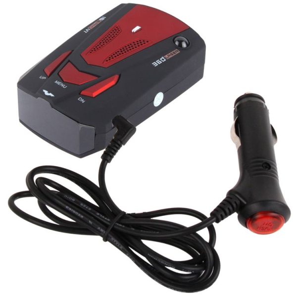 High Performance 360 Degrees Full-Band Scanning Car Speed Testing System / Detector Radar, Built-in Russian Voice Broadcast (Black Red) - Image 6
