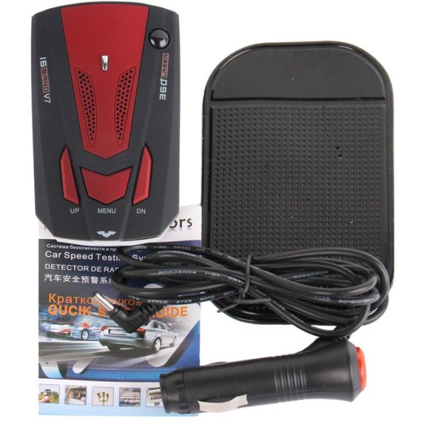 High Performance 360 Degrees Full-Band Scanning Car Speed Testing System / Detector Radar, Built-in Russian Voice Broadcast (Black Red) - Image 7