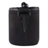 Neoprene SLR Camera Lens Carrying Bag Pouch Bag with Carabiner, Size: 8x10cm (Black) - Image 3