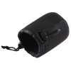 Neoprene SLR Camera Lens Carrying Bag Pouch Bag with Carabiner, Size: 8x10cm (Black) - Image 4