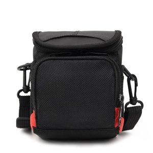 Universal Mini Digital Cloth Camera Bag with Strap, Size: 115 x 105 x 155mm (Black)