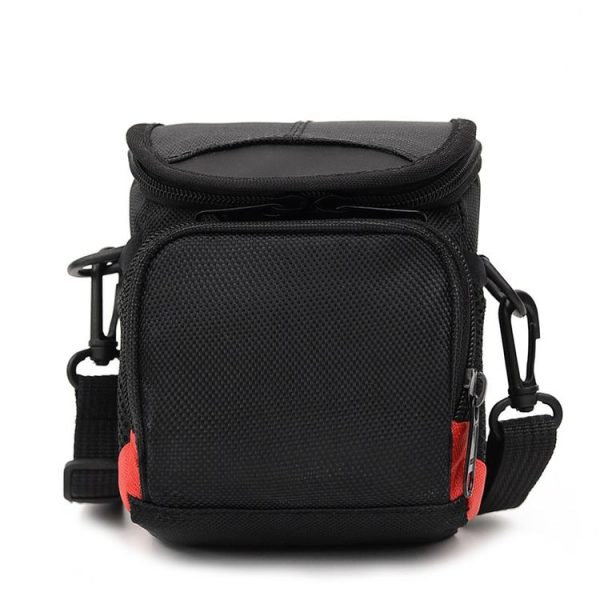 Universal Mini Digital Cloth Camera Bag with Strap, Size: 115 x 105 x 155mm (Black)