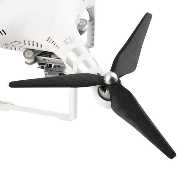 2 Pairs 9450 9.4x5.0 3-Blades Carbon Fiber Propeller CW / CCW for DJI Phantom 3 / 2 Series (Black) - Image 3