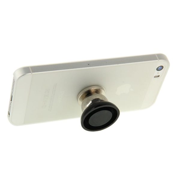 Magnet 360 Degree Rotating Mini Car Mount Metal Holder Kit, For iPhone, Galaxy, Huawei, Xiaomi, Lenovo, Sony, LG, HTC and Other Smartphones (Black) - Image 2