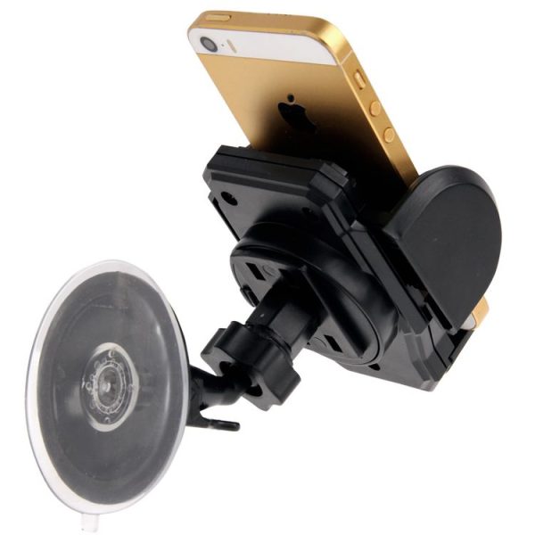 Universal 360 Degree Rotation Suction Cup Car Holder / Desktop Stand, For iPhone, Galaxy, Sony, Lenovo, HTC, Huawei, and other Smartphones of Width: 3.5cm - 10cm (Black) - Image 3