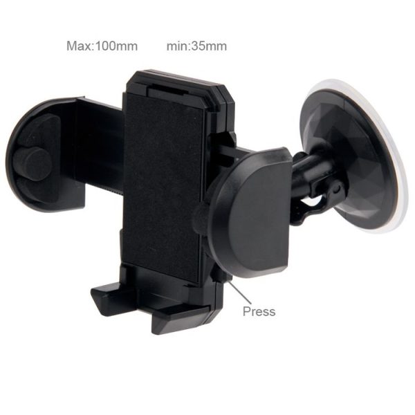Universal 360 Degree Rotation Suction Cup Car Holder / Desktop Stand, For iPhone, Galaxy, Sony, Lenovo, HTC, Huawei, and other Smartphones of Width: 3.5cm - 10cm (Black) - Image 4