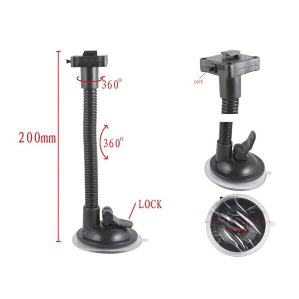 Car Universal Holder, For iPhone, Galaxy, Sony, Lenovo, HTC, Huawei, and other Smartphones (Black) - Image 5