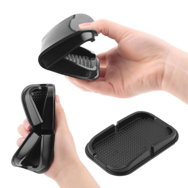 Universal Mobile Phone Car Rubber Smart Non-slip Stand Holder, For iPhone, Galaxy, Sony, Lenovo, HTC, Huawei, and other Smartphones (Black) - Image 4