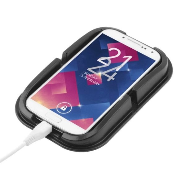 Universal Mobile Phone Car Rubber Smart Non-slip Stand Holder, For iPhone, Galaxy, Sony, Lenovo, HTC, Huawei, and other Smartphones (Black) - Image 5