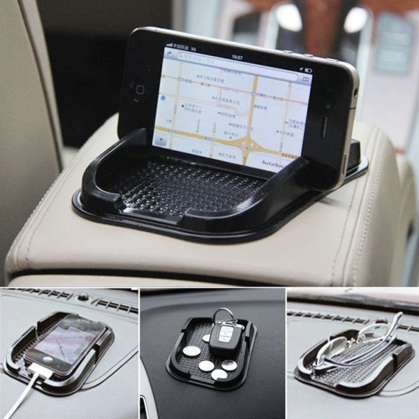 Universal Mobile Phone Car Rubber Smart Non-slip Stand Holder, For iPhone, Galaxy, Sony, Lenovo, HTC, Huawei, and other Smartphones (Black) - Image 6