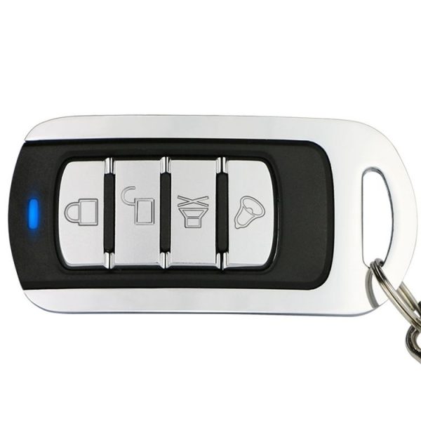 433MHz Metal Learning Code 4 Keys Remote Control for Car Garage Door (Black + Silver) - Image 4