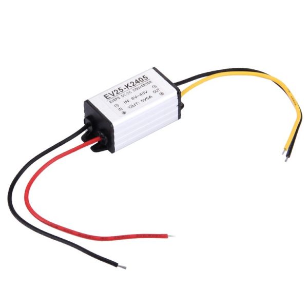 DC 8-40V to 5V Car Power Step Down Transformer, Rated Output Current: 5A - Image 2
