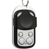 433MHz Metal Wireless Learning Code 4 Keys Remote Control (Black + Silver) - Image 2