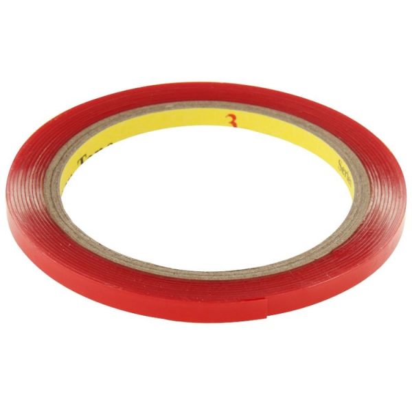 10 PCS Universal Car Transparent Double Sided Adhesive Tape, Width: 6mm (Red) - Image 2