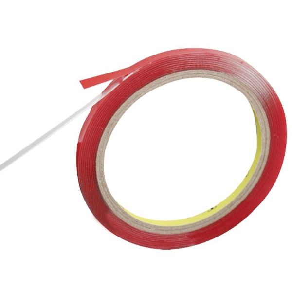 10 PCS Universal Car Transparent Double Sided Adhesive Tape, Width: 6mm (Red) - Image 3