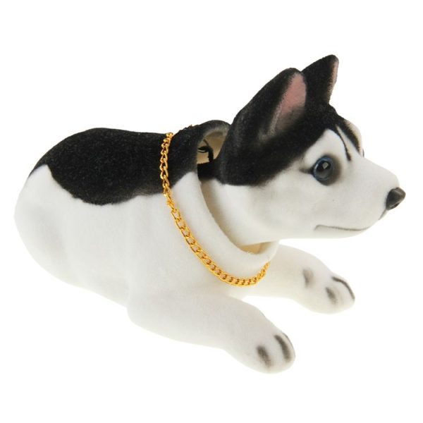 Lovely Husky Nodding Dog for Car Decoration - Image 3