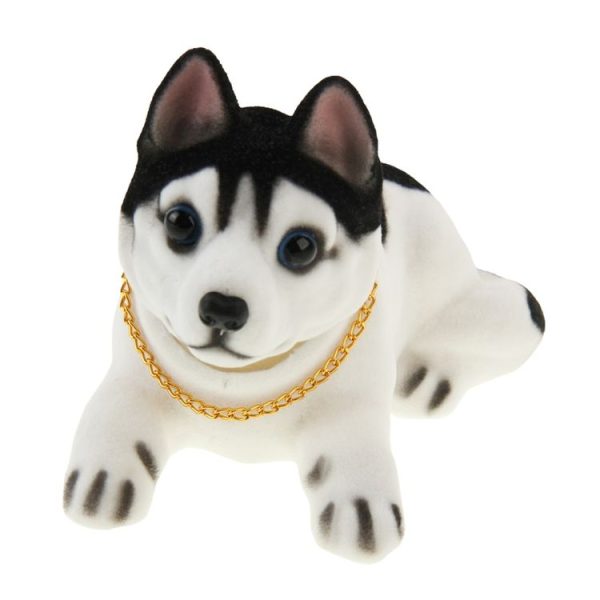 Lovely Husky Nodding Dog for Car Decoration - Image 4
