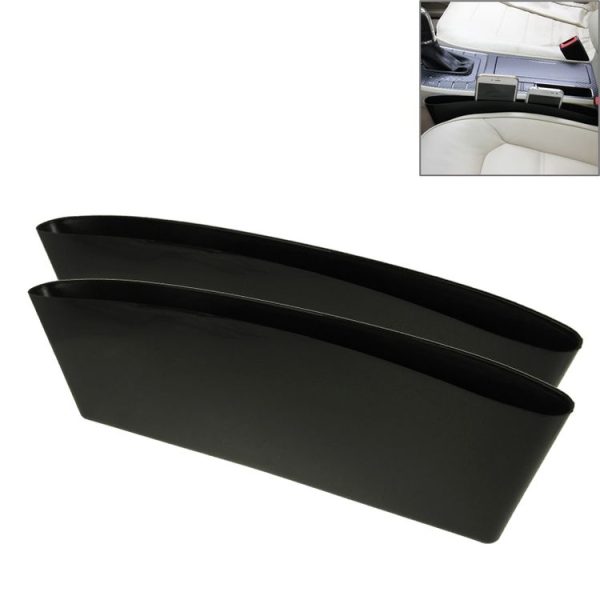 2 PCS Car Seat Gap Organizer (Black)