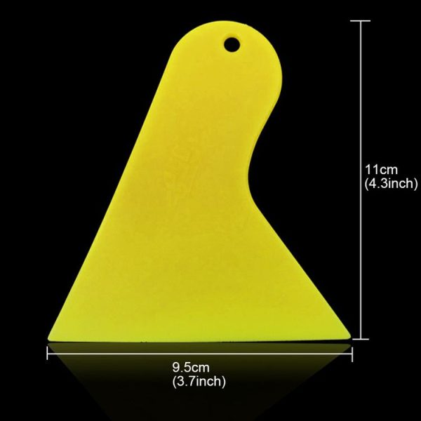 KANEED 10 PCS Car Window Wrapping Film Scraper Thickening Car Sticker Tool, Size: 11cm x 9.5cm (Yellow) - Image 3