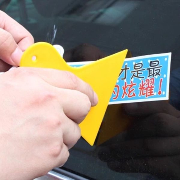 KANEED 10 PCS Car Window Wrapping Film Scraper Thickening Car Sticker Tool, Size: 11cm x 9.5cm (Yellow) - Image 4