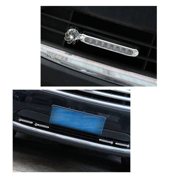 2 PCS 8 White LED Bulbs Wind Powered Decorative Car Lights - Image 6