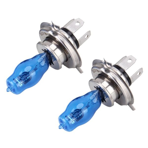 H4 100 / 90W 6000K Super White Light 2400LM Xenon Bulbs, DC 12V