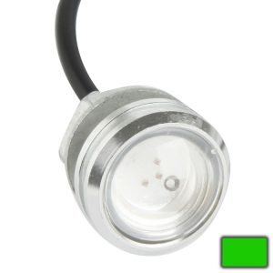3W Waterproof Eagle Eye Light Green LED Light for Vehicles, Cable Length: 60cm (Silver)