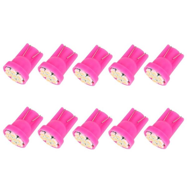 10 PCS T10 8 LED Car Signal Light Bulb (Pink Light) - Image 2